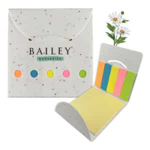 Branded Promotional Daisy Seed Sticky Note Pad