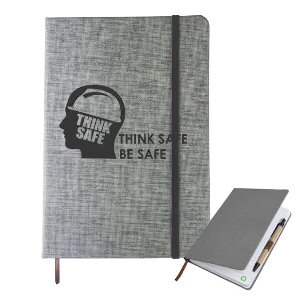 Branded Promotional A5 Textured Pu Notebook