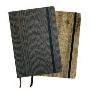 Branded Promotional A5 Wood Look Notebook