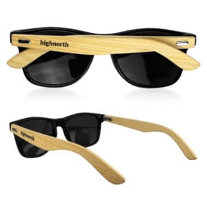 Branded Promotional Bamboo Raybeam Premium Sunglasses