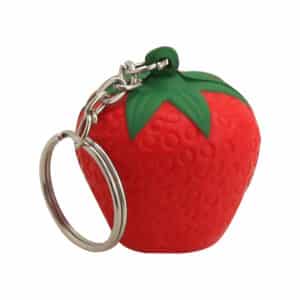 Branded Promotional Stress Strawberry Key Ring