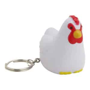 Branded Promotional Stress Rooster Key Ring