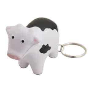 Branded Promotional Stress Cow Key Ring