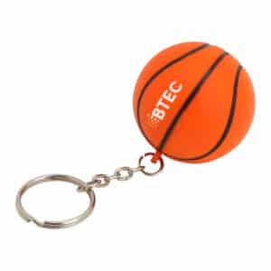 Branded Promotional Stress Basketball Key Ring