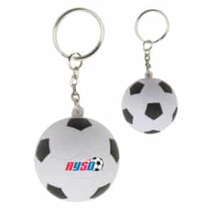 Branded Promotional Stress Soccer Ball Key Ring