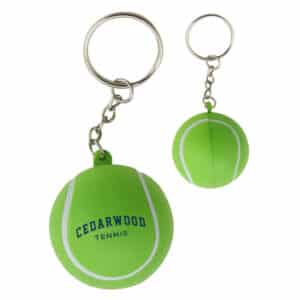 Branded Promotional Stress Tennis Ball Key Ring