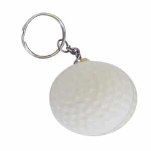 Branded Promotional Stress Golf Ball Key Ring