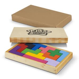 Branded Promotional Pentomino Wooden Puzzle