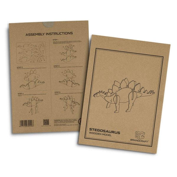BRANDCRAFT Stegosaurus Wooden Model - Image 4