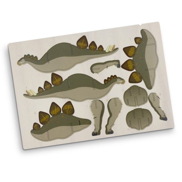 BRANDCRAFT Stegosaurus Wooden Model - Image 5