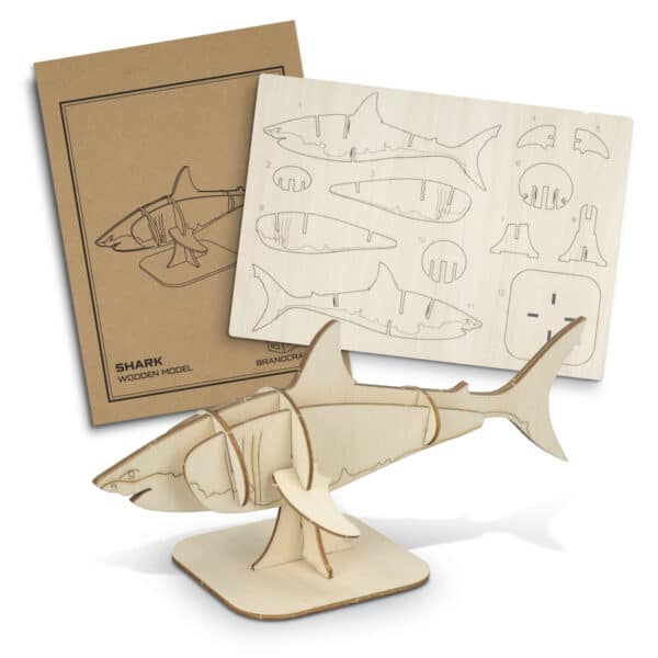 Branded Promotional Brandcraft Shark Wooden Model