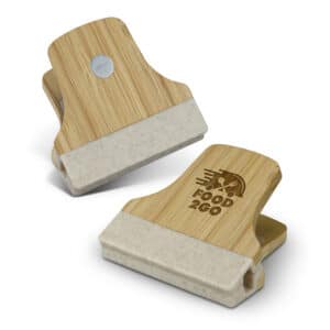 Branded Promotional Bamboo Clip
