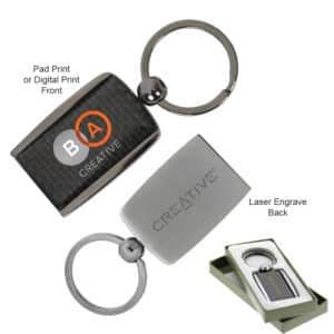 Branded Promotional The Carbon Fibre Keychain