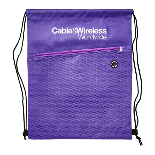 Waves Drawstring Bag - Image 6