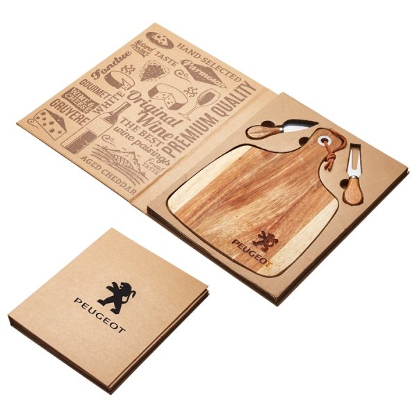 Acacia Cheeseboard & Knife Set - Image 3