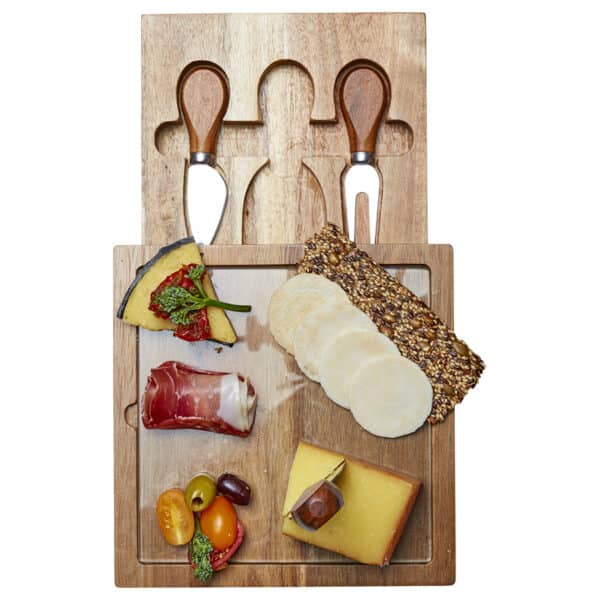Branded Promotional Braemar Glass Cheese Board &Amp; Knife Set