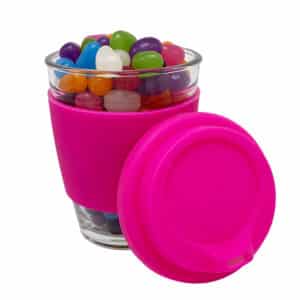 Branded Promotional Jelly Bean In Carlo Glass Coffee Cup