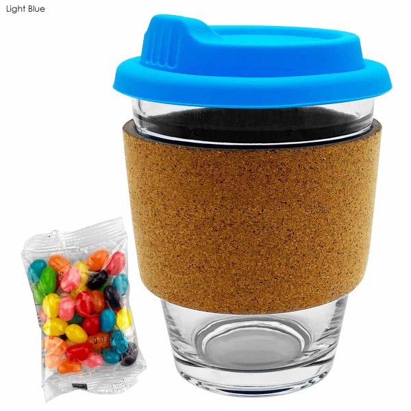 Jelly Bean In Cork Band Glass Coffee Cup - Image 12