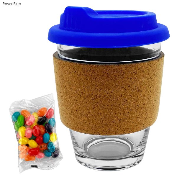 Jelly Bean In Cork Band Glass Coffee Cup - Image 13