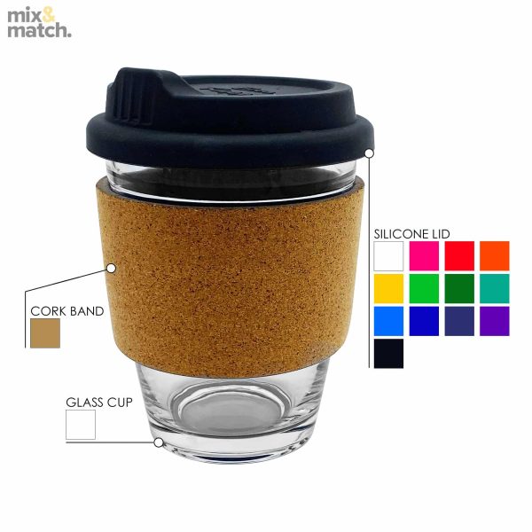 Jelly Bean In Cork Band Glass Coffee Cup - Image 16