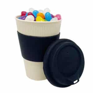 Branded Promotional Jelly Bean In 12oz Bamboo Cup