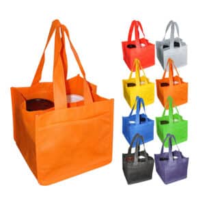 Branded Promotional Non Woven 4 Coffee Cups Bag