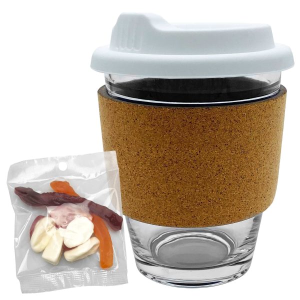 Jelly Party Mix In Cork Band Glass Coffee Cup - Image 3