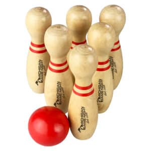 Branded Promotional Wooden Bowling Set