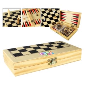 Branded Promotional 3 In 1 Wooden Play Case