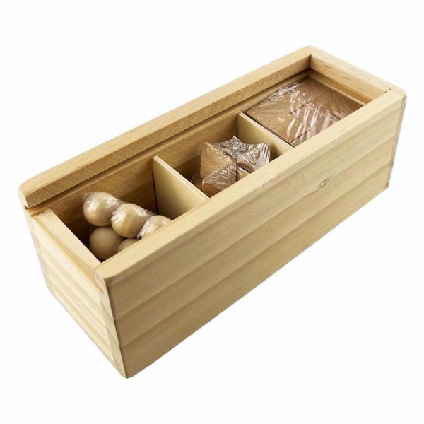 3 In 1 Wooden Brain Teaser - Image 4