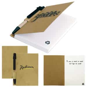 Branded Promotional Aria Recycled Notebook