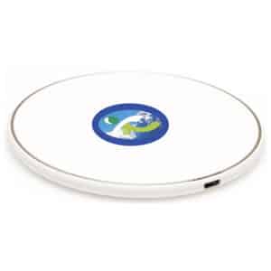 Branded Promotional Axis Round Wireless Charging Dock