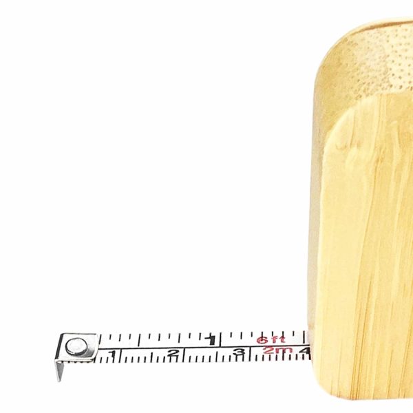 Bamboo Tape Measure Key Ring - Image 4