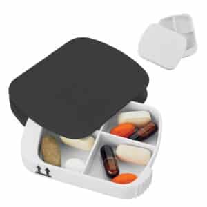 Branded Promotional Spin Pill Box