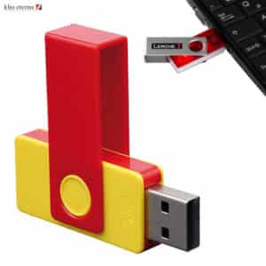 Branded Promotional USB With Plastic Clip 32GB