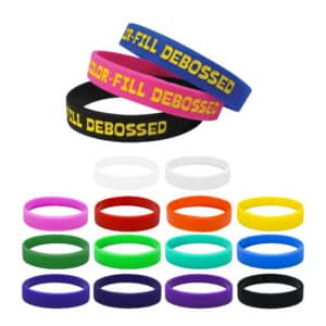 Branded Promotional Toaks Silicone Wrist Band Debossed