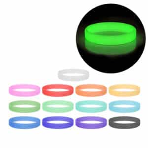 Branded Promotional Neon Glow Silicone Wrist Band