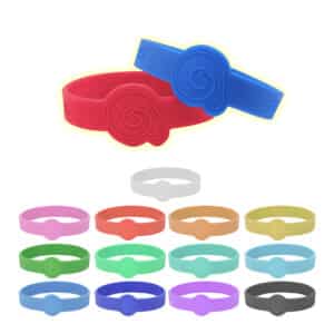 Branded Promotional Neon Glow Silicone Wrist Band Custom Design