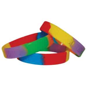 Branded Promotional Vibra Colour Silicone Wrist Band