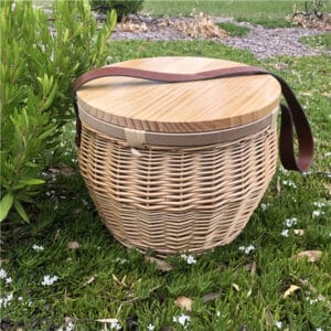Branded Promotional Scotch Wicker Picnic Cooler Basket(round)