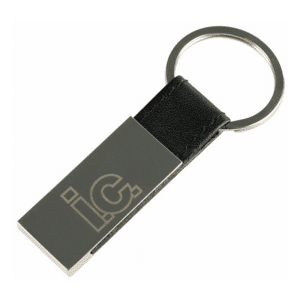 Branded Promotional Hudson Leather Keychain