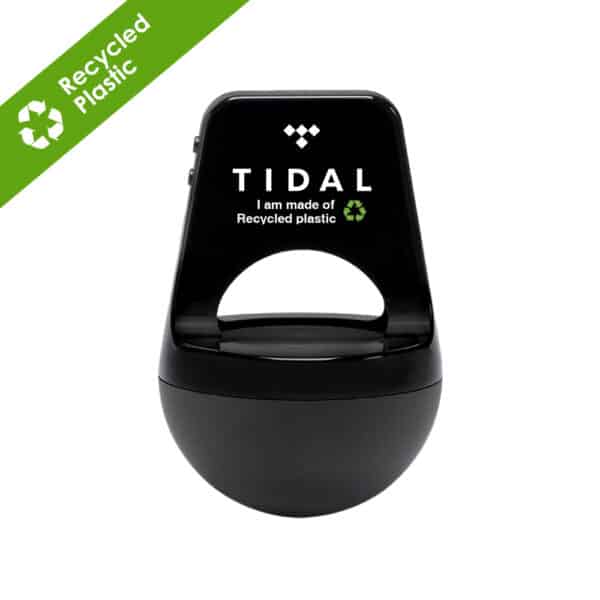 Branded Promotional Geo Wireless Speaker In Recycled ABS - Black