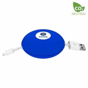 Branded Promotional Spinni Cable Organiser (Blue)