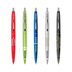 Branded Promotional Eco Clear Clics Pen
