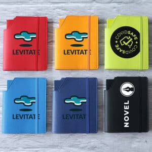 Branded Promotional Leatherette Large Cover & Notebook