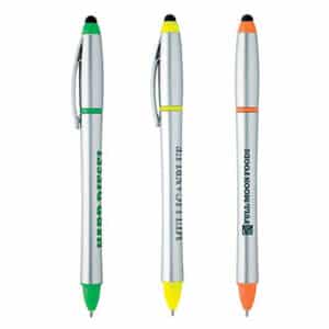Branded Promotional Stylus Highlighter Pen Combo
