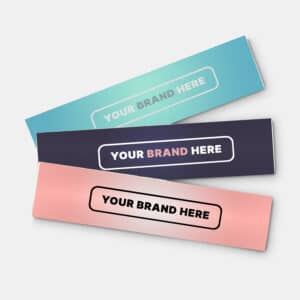 Branded Promotional Gloss Paper Sticker (50 X 210mm)