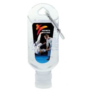 Branded Promotional 60mL Hand Sanitiser With Carabiner