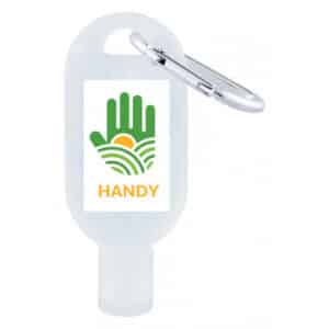 Branded Promotional 30mL Hand Sanitiser With Carabiner