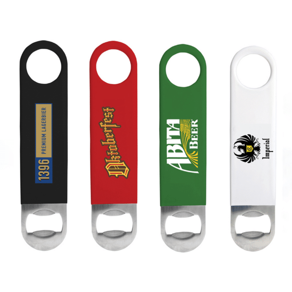 Branded Promotional Bartender's Vinyl Bottle Opener